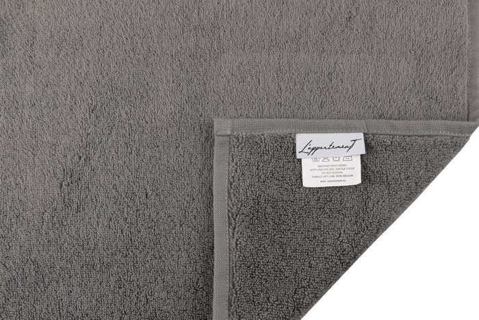 Mijölnir Chicago Wash - Dark Grey Toalla de Algodón 100% Lujosa y Absorbente 30x50cm